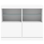 Sideboard mit weißen LED-Leuchten 81x37x67 cm von , Sideboards - Ref: Foro24-836658, Preis: 77,44 €, Rabatt: %