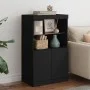 Sideboard with LED lights black 60.5x37x100 cm by , Sideboards - Ref: Foro24-836666, Price: 78,92 €, Discount: %