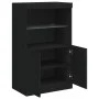 Aparador con luces LED negro 60,5x37x100 cm de , Aparadores - Ref: Foro24-836666, Precio: 78,89 €, Descuento: %