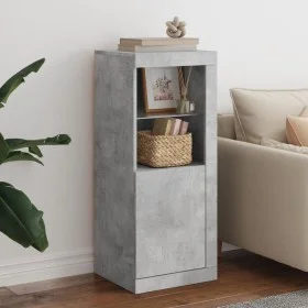 Concrete gray sideboard with LED lights 41x37x100 cm by , Sideboards - Ref: Foro24-836647, Price: 77,10 €, Discount: %