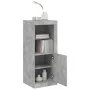 Concrete gray sideboard with LED lights 41x37x100 cm by , Sideboards - Ref: Foro24-836647, Price: 77,10 €, Discount: %