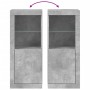 Concrete gray sideboard with LED lights 41x37x100 cm by , Sideboards - Ref: Foro24-836647, Price: 78,58 €, Discount: %