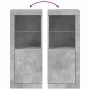 Concrete gray sideboard with LED lights 41x37x100 cm by , Sideboards - Ref: Foro24-836647, Price: 77,10 €, Discount: %