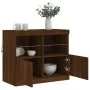 Sideboard with LED lights brown oak 81x37x67 cm by , Sideboards - Ref: Foro24-836664, Price: 80,36 €, Discount: %