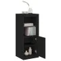 Sideboard with LED lights black 41x37x100 cm by , Sideboards - Ref: Foro24-836645, Price: 72,79 €, Discount: %