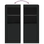 Sideboard with LED lights black 41x37x100 cm by , Sideboards - Ref: Foro24-836645, Price: 72,79 €, Discount: %
