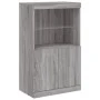 Sideboard mit LED-Leuchten Sonomagrau 60,5x37x100 cm von , Sideboards - Ref: Foro24-836670, Preis: 86,49 €, Rabatt: %
