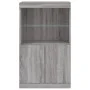 Sideboard mit LED-Leuchten Sonomagrau 60,5x37x100 cm von , Sideboards - Ref: Foro24-836670, Preis: 86,49 €, Rabatt: %