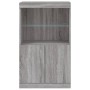 Sideboard with LED lights Sonoma gray 60.5x37x100 cm by , Sideboards - Ref: Foro24-836670, Price: 89,72 €, Discount: %