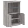 Sideboard mit LED-Leuchten Sonomagrau 60,5x37x100 cm von , Sideboards - Ref: Foro24-836670, Preis: 86,49 €, Rabatt: %