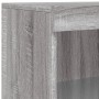 Sideboard with LED lights Sonoma gray 60.5x37x100 cm by , Sideboards - Ref: Foro24-836670, Price: 89,72 €, Discount: %