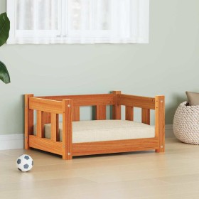 Cama para perro con almacenamiento Marrón cera 55 x 45 x 28 cm en Camas para perros | Comprar online en Foro24