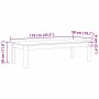 Mesa de Café Max Brown 110 x 50 x 30 cm Madera de pino macizo en Mesas de centro | Comprar online en Foro24