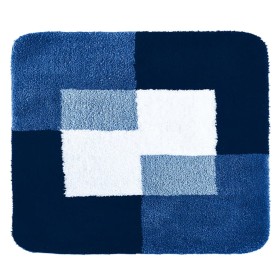 RIDDER Alfombrilla de baño Coins 55x50 cm azul 7103803