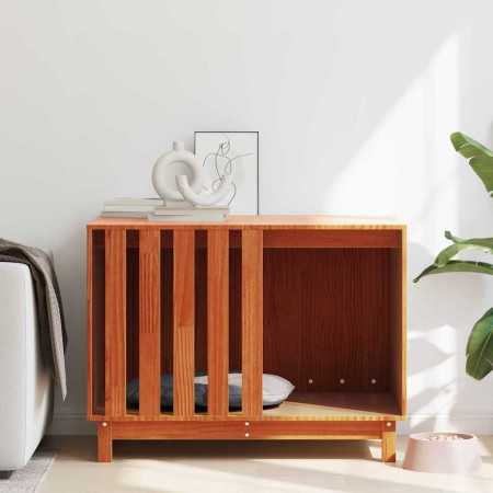 Casa para perros Marrón cera 100 x 70 x 70 cm en Casetas para perros | Comprar online en Foro24