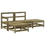 Juego de muebles de jardín 4 pzas madera de pino impregnada de , Conjuntos de jardín - Ref: Foro24-3186493, Precio: 208,40 €,...