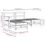 Juego de muebles de jardín 4 pzas madera de pino impregnada de , Conjuntos de jardín - Ref: Foro24-3186493, Precio: 208,40 €,...