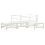 Gartenmöbel-Set 4-teilig aus massivem weißem Kiefernholz von , Gartensets - Ref: Foro24-3186502, Preis: 252,71 €, Rabatt: %
