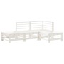 Gartenmöbel-Set 4-teilig aus massivem weißem Kiefernholz von , Gartensets - Ref: Foro24-3186502, Preis: 256,01 €, Rabatt: %