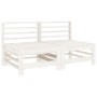 Gartenmöbel-Set 4-teilig aus massivem weißem Kiefernholz von , Gartensets - Ref: Foro24-3186502, Preis: 256,01 €, Rabatt: %