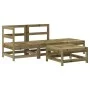 Garden furniture set 4 pieces impregnated pine wood by , Garden sets - Ref: Foro24-3186500, Price: 204,11 €, Discount: %