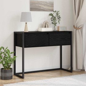 Mesa Auxiliar Roble Negro 100 x 36 x 75 cm Madera contrachapada en Mesas auxiliares | Comprar online en Foro24
