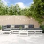 Gartenmöbel-Set 7-teilig aus massivem weißem Kiefernholz von , Gartensets - Ref: Foro24-3186509, Preis: 387,65 €, Rabatt: %