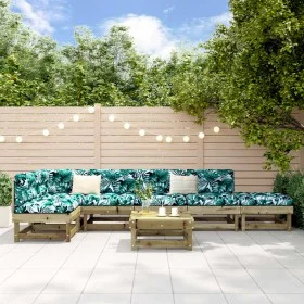 Garden furniture set 7 pieces impregnated pine wood by , Garden sets - Ref: Foro24-3186514, Price: 358,56 €, Discount: %