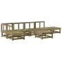 Juego de muebles de jardín 7 pzas madera de pino impregnada de , Conjuntos de jardín - Ref: Foro24-3186514, Precio: 358,55 €,...