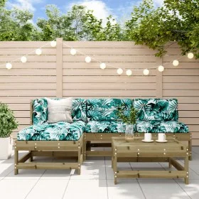 Gartensofa-Set 5-teilig aus imprägniertem Kiefernholz von , Gartensets - Ref: Foro24-3186528, Preis: 272,79 €, Rabatt: %