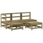 Gartensofa-Set 5-teilig aus imprägniertem Kiefernholz von , Gartensets - Ref: Foro24-3186528, Preis: 272,79 €, Rabatt: %