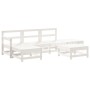 Gartenmöbel-Set 6-teilig aus massivem weißem Kiefernholz von , Gartensets - Ref: Foro24-3186537, Preis: 398,17 €, Rabatt: %
