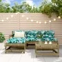 Gartensofa-Set 5-teilig aus imprägniertem Kiefernholz von , Gartensets - Ref: Foro24-3186535, Preis: 263,71 €, Rabatt: %