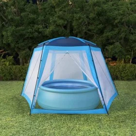 Blue fabric pool tent 500x433x250 cm by vidaXL, Pool and spa accessories - Ref: Foro24-91574, Price: 140,77 €, Discount: %