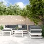 Garden furniture set 7 pieces solid white pine wood by , Garden sets - Ref: Foro24-3186194, Price: 476,67 €, Discount: %