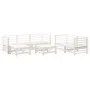 Gartenmöbel-Set 7-teilig aus massivem weißem Kiefernholz von , Gartensets - Ref: Foro24-3186194, Preis: 470,48 €, Rabatt: %