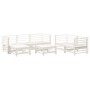 Gartenmöbel-Set 7-teilig aus massivem weißem Kiefernholz von , Gartensets - Ref: Foro24-3186194, Preis: 476,67 €, Rabatt: %