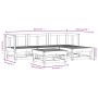 Gartensofa-Set 5-teilig aus massivem Douglasienholz von , Gartensets - Ref: Foro24-3186163, Preis: 257,29 €, Rabatt: %
