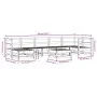 Gartenmöbel-Set 8-teilig aus massivem weißem Kiefernholz von , Gartensets - Ref: Foro24-3186271, Preis: 539,06 €, Rabatt: %