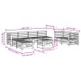 Garden table and high stools 9 pieces solid white pine wood by , Garden sets - Ref: Foro24-3186299, Price: 579,18 €, Discount: %