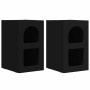 Mesita de Noche 2 pcs Negro 29.5 x 35 x 50 cm en Mesitas de noche | Comprar online en Foro24