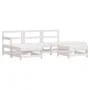 Gartenmöbel-Set 6-teilig aus massivem weißem Kiefernholz von , Gartensets - Ref: Foro24-3186320, Preis: 383,24 €, Rabatt: %