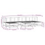 Gartenmöbel-Set 7-teilig aus massivem weißem Kiefernholz von , Gartensets - Ref: Foro24-3186341, Preis: 398,95 €, Rabatt: %