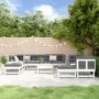Gartenmöbel-Set 11-teilig aus massivem weißem Kiefernholz von , Gartensets - Ref: Foro24-3186411, Preis: 594,94 €, Rabatt: %
