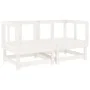 Gartenmöbel-Set 11-teilig aus massivem weißem Kiefernholz von , Gartensets - Ref: Foro24-3186411, Preis: 594,94 €, Rabatt: %