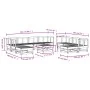 Gartenmöbel-Set 11-teilig aus massivem weißem Kiefernholz von , Gartensets - Ref: Foro24-3186411, Preis: 594,94 €, Rabatt: %
