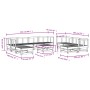 Gartenmöbel-Set 11-teilig aus massivem weißem Kiefernholz von , Gartensets - Ref: Foro24-3186411, Preis: 611,98 €, Rabatt: %