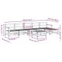 Gartenmöbel-Set 7-teilig aus massivem grauem Kiefernholz von , Gartensets - Ref: Foro24-3186426, Preis: 405,43 €, Rabatt: %