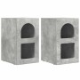Mesita de Noche 2 pcs Gris Concreto 29.5 x 35 x 50 cm en Mesitas de noche | Comprar online en Foro24