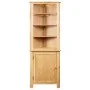 Solid oak wood corner cabinet 59x36x180 cm by vidaXL, Lockers and storage cabinets - Ref: Foro24-247042, Price: 376,92 €, Dis...